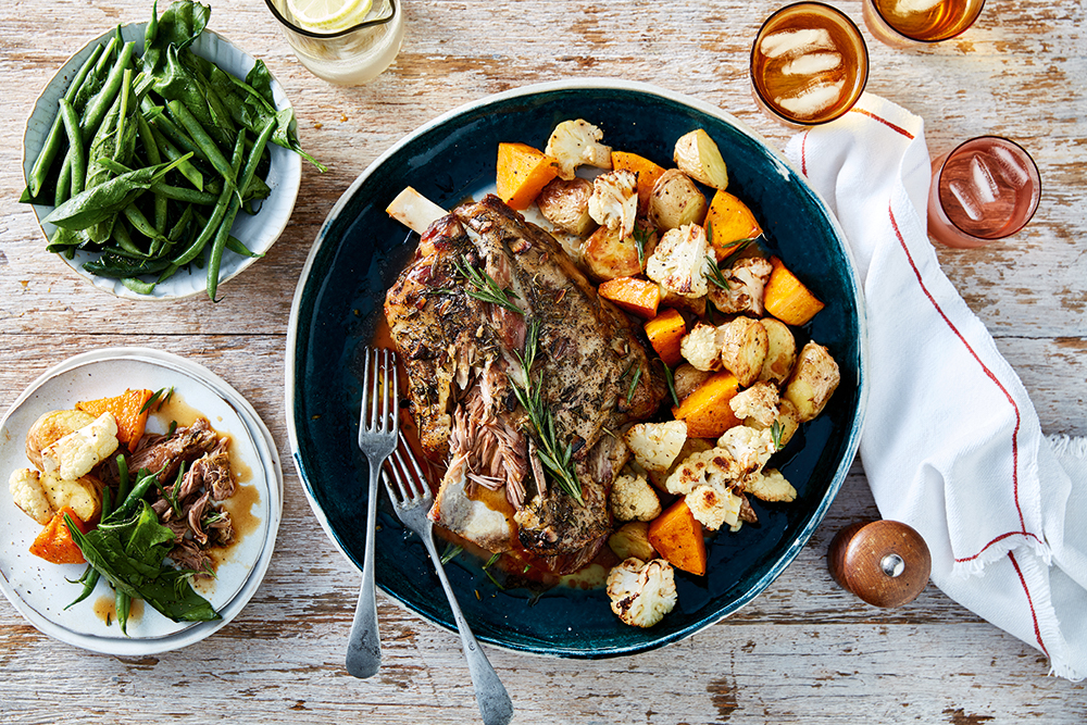 Garlic & rosemary lamb shoulder roast