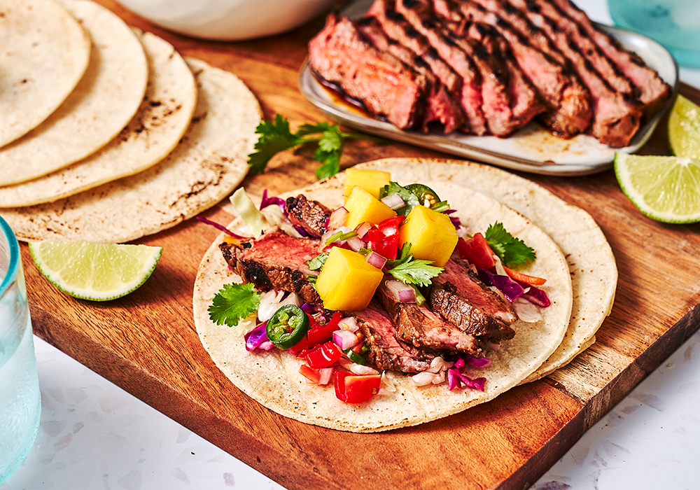 Red Meat Hub beef hawaiian tacos