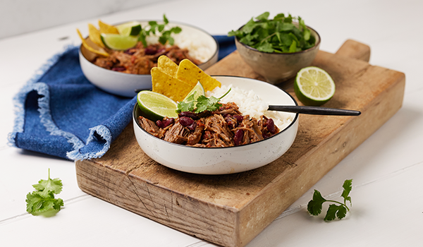 Pulled Beef Bean Chilli