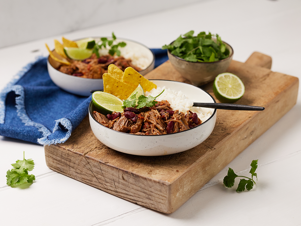 Pulled Beef Bean Chilli