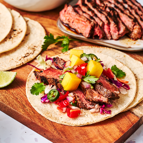 Red Meat Hub beef hawaiian tacos